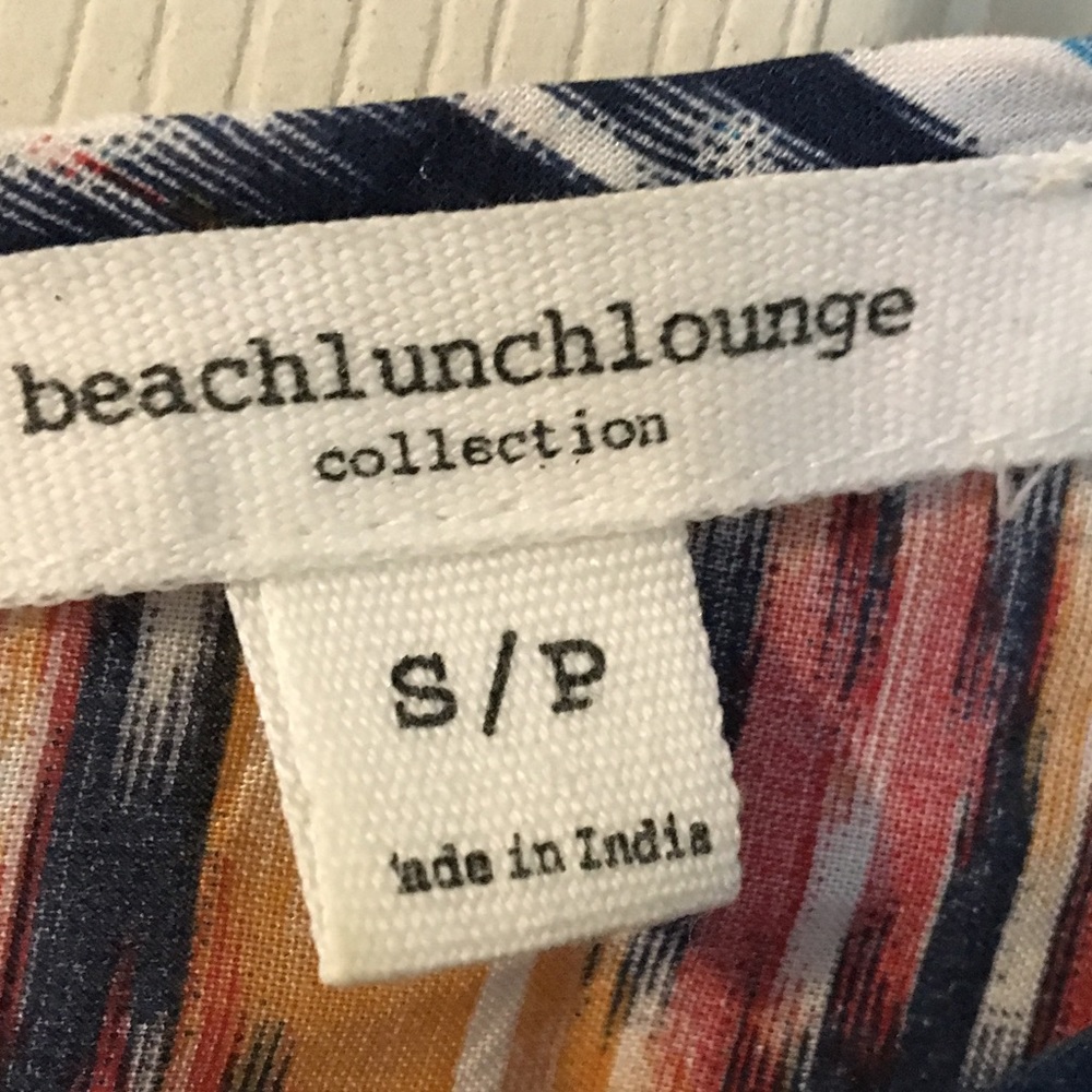 Beachlunchlounge sleeveless blouse ruffle hem S - Picture 3 of 6